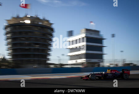 Sakhir, Bahrain. 2. März 2014. Vierter Tag der offiziellen Tests in Bahrain Formel Eins Grand Prix im 2. März 2014 Credit: Ahmed Alfardan/NurPhoto/ZUMAPRESS.com/Alamy Live News Stockfoto