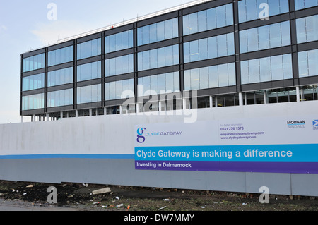 Neues Baufortschritt am Clyde Gateway-Projekt Stockfoto