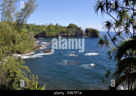 Onomea Bay, Hilo, Big Island, Hawaii, USA Stockfoto