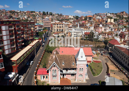 Stadtansicht von Antananarivo, Madagaskar Stockfoto