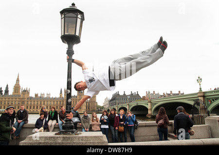 Stuntman Chase Armitage in London Stockfoto