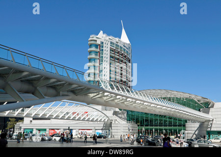 Lissabon-Orient-Station, Portugal, entworfen vom spanischen Architekten Santiago Calatrava. Stockfoto