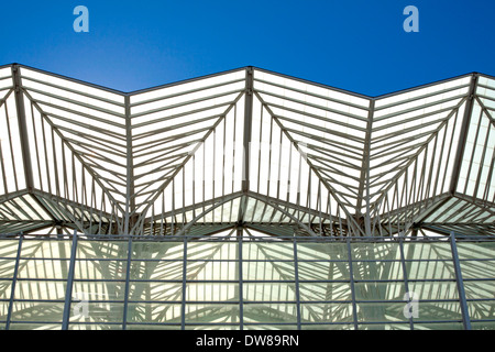 Lissabon-Orient-Station, Portugal, entworfen vom spanischen Architekten Santiago Calatrava. Stockfoto