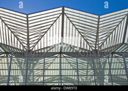 Lissabon-Orient-Station, Portugal, entworfen vom spanischen Architekten Santiago Calatrava. Stockfoto