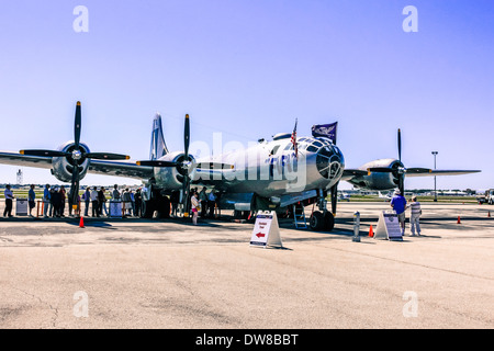 Ein WWII Boeing B29 Superfortress Bomber Flugzeug Stockfoto