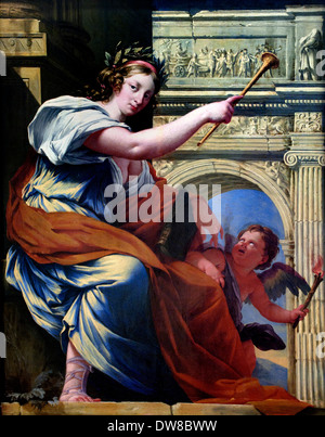 Die Muse Clio 1640 Simon Vouet 1590-1649 Frankreich Französisch Stockfoto