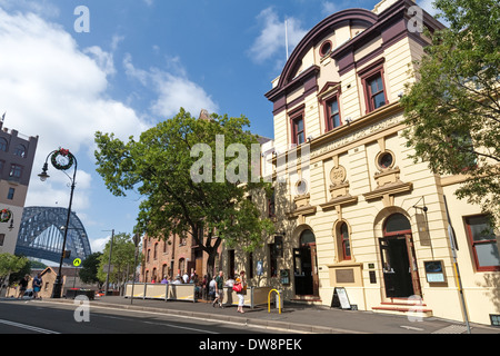 Die Rawson Institute für Seemänner The Rocks und den Hafen Brücke Sydney Australia Stockfoto