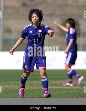 La Manga, Spanien. 3. März 2014.  Japan V Norwegen, Womens unter 23 Turnier, La Manga, Spanien Yoko Tanaka - Japan Foto von Tony Henshaw/Alamy Live News Stockfoto