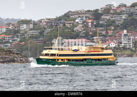 Fähre von/nach Manly, Sydney Harbour, Australien Stockfoto