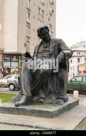 Statue von George Enescu in Bukarest, Rumänien Stockfoto