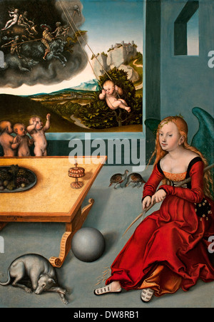 Sterben Melancholie - Schwermut 1532 Lucas Cranach der ältere (1472 – 1553) Deutsch Deutschland Stockfoto