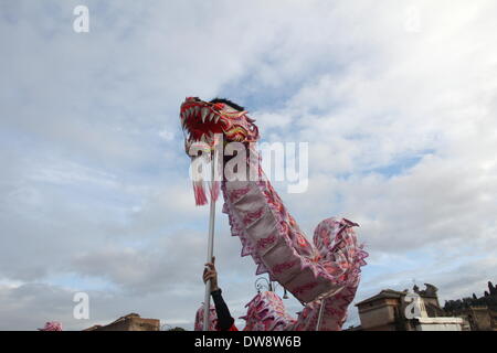 Rom, Italien. 2. März 2014.  Karneval auf der Via dei Fori Imperiali in Rom Italien Straße. Bildnachweis: Gari Wyn Williams / Alamy Live News Stockfoto