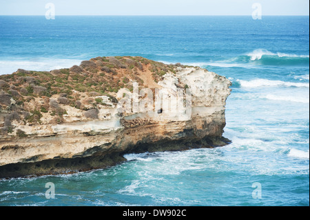 Einer der berühmten Felsen in der Bucht der Inseln Küstenpark, Great Ocean Road, Australien Stockfoto