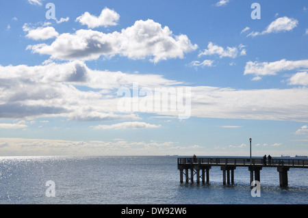 Detail der Coney Island Pier Stockfoto