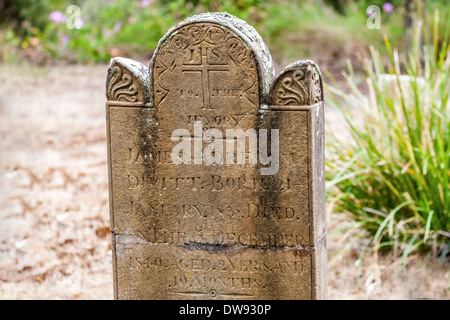 Isle of the Dead, Strafgefangener Friedhof, Port Arthur, historische Stätte, Tasmanien, Australien Stockfoto