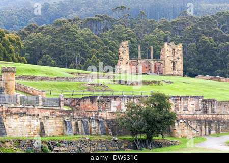 Überreste des Krankenhauses, Port Arthur, historische Stätte, Tasmanien, Australien Stockfoto