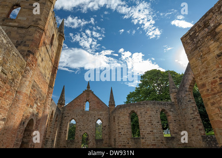 Die Kirche, Port Arthur, historische Stätte, Tasmanien, Australien Stockfoto