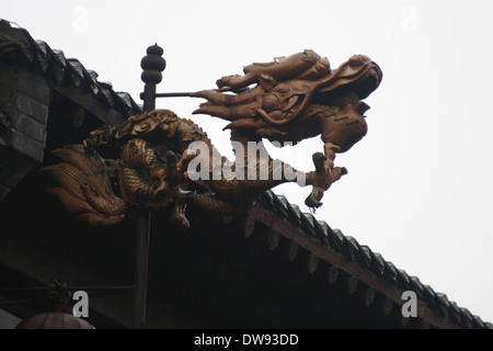 Drachen in der alten Stadt Luoyang Stockfoto