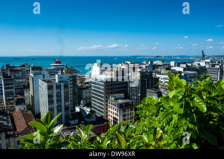 Blick vom Pelourinho in den unteren Teil der historischen Altstadt, Salvador da Bahia, Brasilien Stockfoto