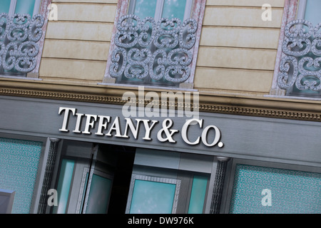 Tiffany & Co Ladenfront in Paris Frankreich Stockfoto