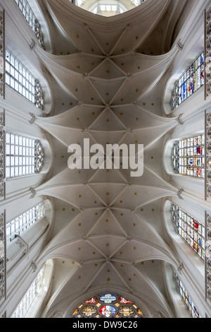 Detail der Obergrenze der Onze-Lieve-Vrouwekathedraal Stockfoto