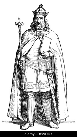 Karl IV. Stockfoto