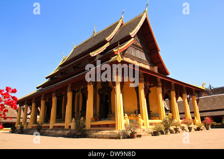 Wat Si Saket Tempel in Vientiane, Laos. Stockfoto