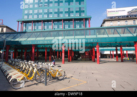 Stazione Nord Cadorna, Piazza Cadorna Milano, Mailand, Italien Stockfoto