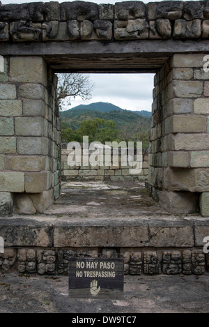 Archäologische Ausgrabungsstätte Copan Copan Ruinas Copan Abteilung Honduras Stockfoto