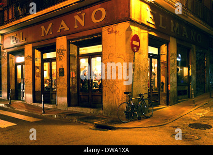 Bar in Madrid Stadtteil Malasaña, Spanien Stockfoto