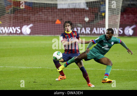 Barcelona, Spanien. 29. Januar 2014. Foto - Carles Puyol hat seinen Rücktritt vom Profifußball am Ende der Saison angekündigt. : Bildnachweis Joan Valls/Urbanandsport/NurPhoto: Joan Valls/NurPhoto/ZUMAPRESS.com/Alamy Live-Nachrichten Stockfoto