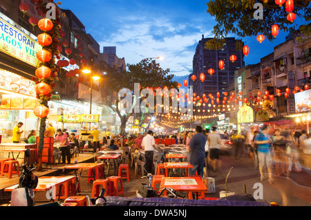 Jalan Alor Food Street, Kuala Lumpur, Malaysia Stockfoto