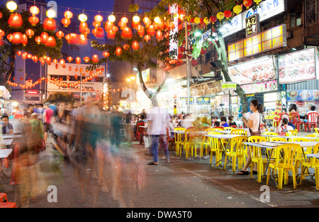 Jalan Alor Food Street, Kuala Lumpur, Malaysia Stockfoto