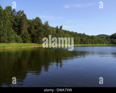 Höga Kusten (hohe Küste), Västernorrlands Län, Bottnischen Meerbusen, Fjärdbotten, Schweden Stockfoto