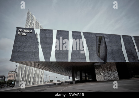 Forum Museum Blau vom Architekten Pierre De Meuron Jacques Herzog Barcelona Spanien Stockfoto