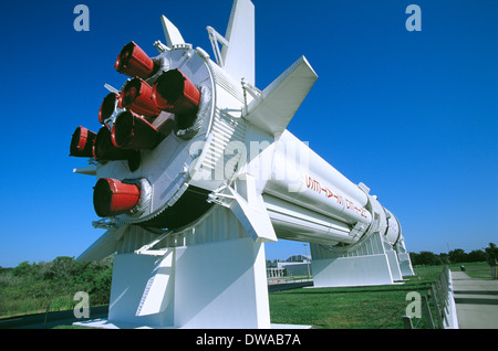 Rocket Garden am Kennedy Space Center, Florida, USA Stockfoto
