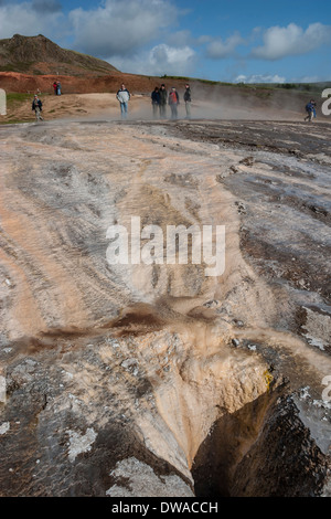 Strokkur Geysir Island Stockfoto