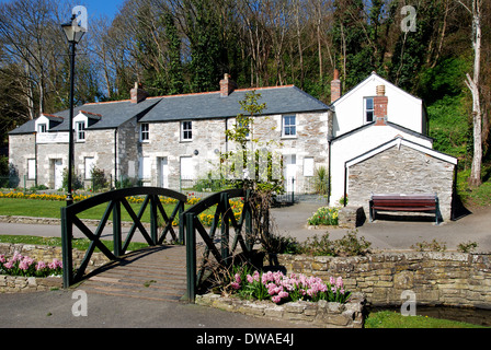 Ferienhaus in Trenance Gärten, Newquay, Cornwall, UK Stockfoto