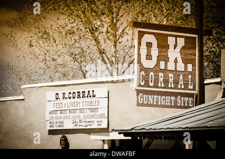 Die O.K. Corral in Tombstone, Arizona USA Stockfoto