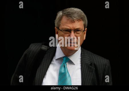 David Camerons Kopf Stratege, kommt Lynton Crosby in der Downing Street in London Großbritannien Stockfoto