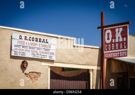 Die O.K. Corral in Tombstone, Arizona USA Stockfoto