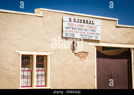 Die O.K. Corral in Tombstone, Arizona USA Stockfoto