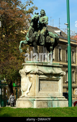 Statue von II. Rakoczi Ferenc Aradi Vértanuk Tere Szeged Ungarn südlichen-region Stockfoto