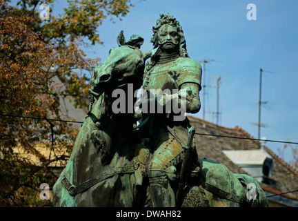 Statue von II. Rakoczi Ferenc Aradi Vértanuk Tere Szeged Ungarn südlichen-region Stockfoto