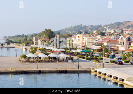 Promenade in Argostoli, der Hauptstadt von Kefalonia, Griechenland Stockfoto