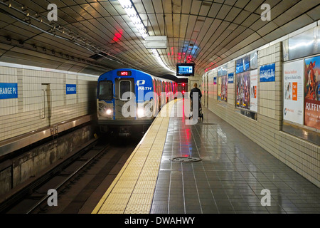 Weg Zug u-Bahn in New Jersey Stockfoto