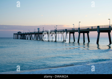 Sonnenuntergang am Fort Walton Beach Stockfoto