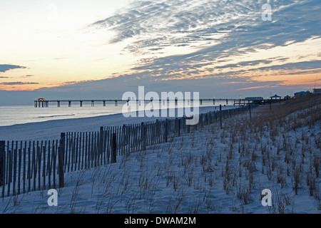 Sonnenuntergang am Fort Walton Beach Stockfoto