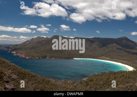 Wineglass Bay, The Hazards Mountains, Freycinet National Park, Tasmanien, Australien Stockfoto