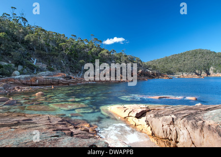 Verschlafene Bay, Freycinet National Park, Tasmanien, Australien Stockfoto